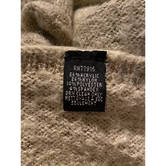 Anthropology Akemi + Kin Gold Poncho Sweater OS - Picture 6 of 6